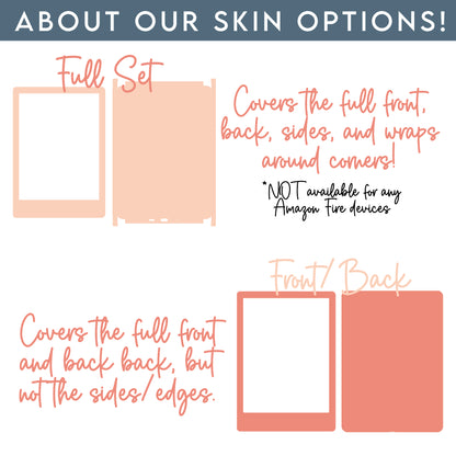 Pink Vintage Flowers Kindle E-Reader Skin Decal