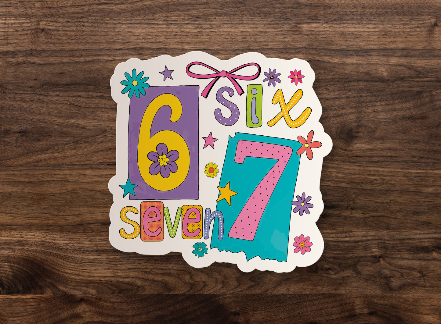 Girly Coquette 67 Six Seven Sticker Decal