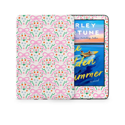 Floral Bows Kindle E-Reader Skin Decal