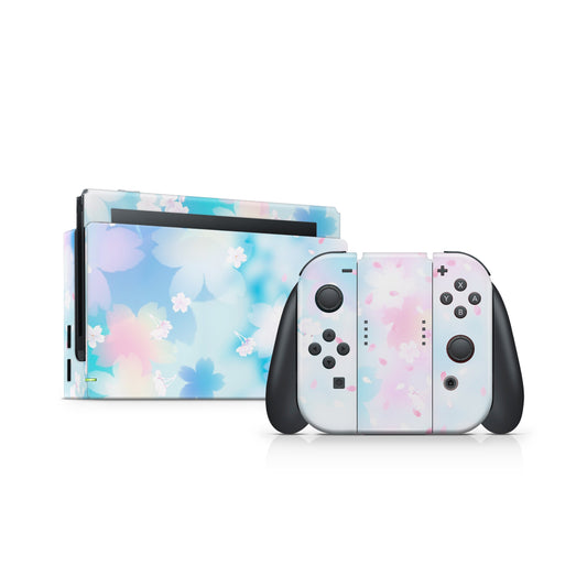 Floating Cherry Blossom Skin for Nintendo Switch | Original, Lite, OLED, & 2.0