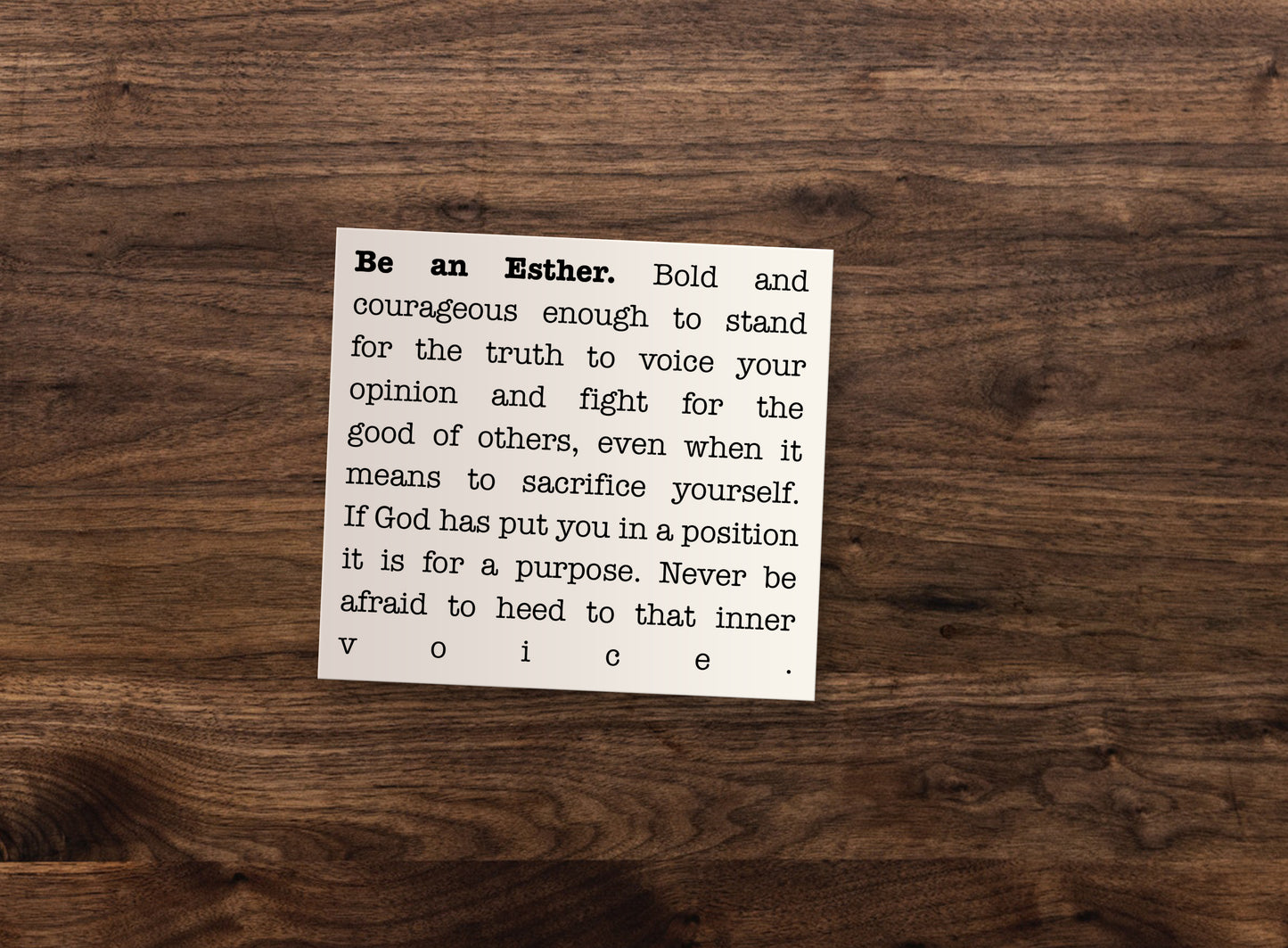 Be an Esther Sticker Decal